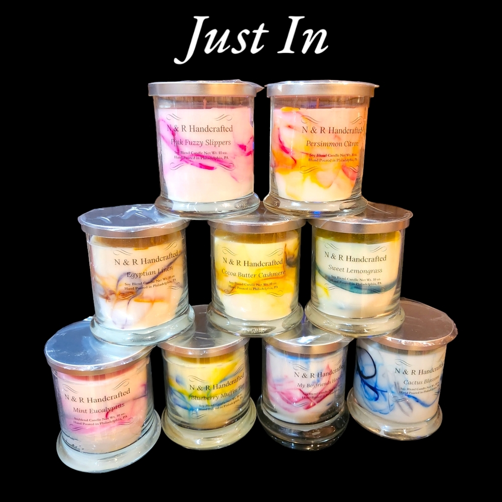Soy Blend Hand Poured Candles 9 oz.